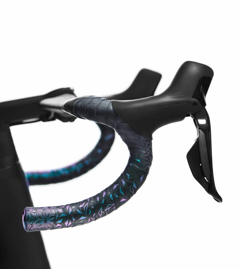Supacaz Bike BARTAPE  Super Sticky Kush  Star Fade  Oil Slick Plus Oil Slick Plugs - Image 4